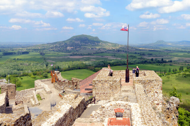 Vyhlídka z hradu Szigliget, Maďarsko