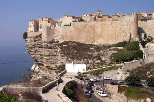 Bonifacio na Skále, Korsika, Francie