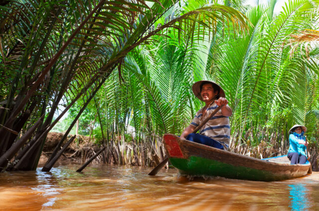 Výlet do delty Mekongu, My Tho, Vietnam