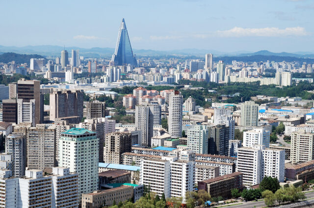 Nedokončený ikonický hotel, Pchjongjang, KLDR