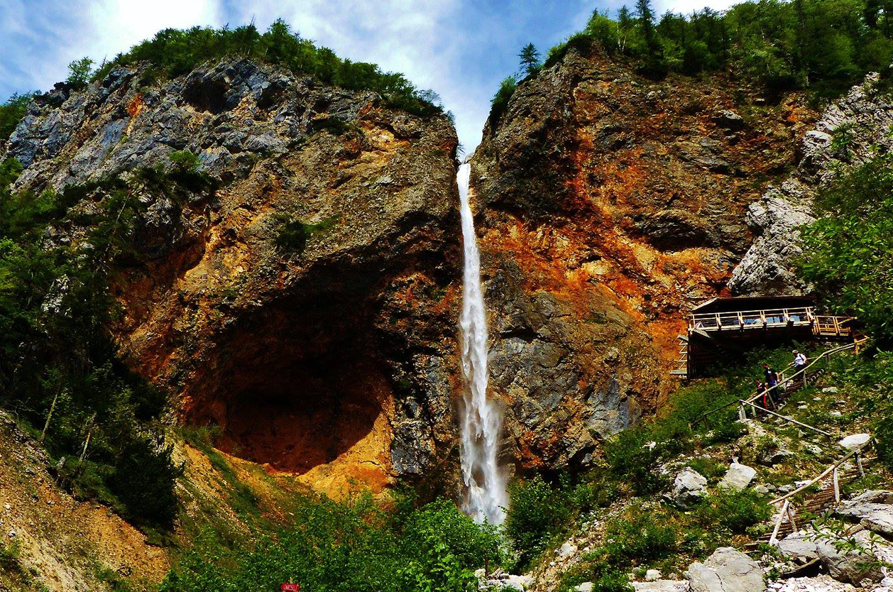 Vodopád Rinka, Logarská dolińa, Slovinsko