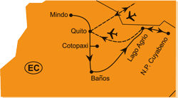 Mapa - 0441/EKVÁDOR – ANDSKÉ SOPKY I PRALESY AMAZONIE